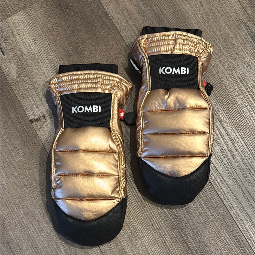 Kombi Gold and Black Mittens